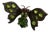 Antique Art Nouveau Insect Brooch with Green Paste Stones and Butterfly Bow Tie in C-Clasp, 1890s For Sale
