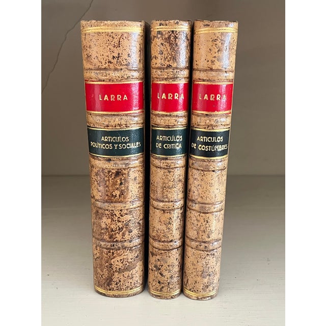 Spanish Spanish Books in Fine Bindings - 9 Volumes For Sale - Image 3 of 12