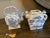 Vintage Chinoiserie Blue and White Porcelain Tea Pots - a Pair For Sale - Image 10 of 13