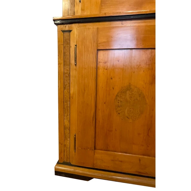 Biedermeier Buffets in Cherry Wood, Birch and Ebonization Veneered on Softwood Body, 1820s, Set of 2 For Sale - Image 10 of 13