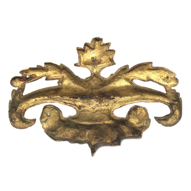 Mid 20th Century French Bronze Urn Applique For Sale - Image 4 of 4