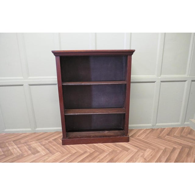 Victorian Open Bookcase in Mahogany For Sale - Image 4 of 7