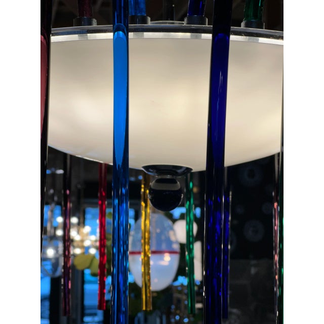 Mid-Century Multi-Colored Murano Glass Chandelier From Veart For Sale - Image 10 of 12