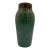Antique Early Fulper Arts & Crafts Moss Green Drip Glaze Vase – Signed Oval Mark, c.1915 For Sale