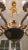 Small Brass Empire Lustre Chandelier in Antique Gold Finish For Sale - Image 12 of 12