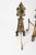 Brass Andirons with the Knights Templar Flower, 1850s, Set of 2 For Sale - Image 11 of 15