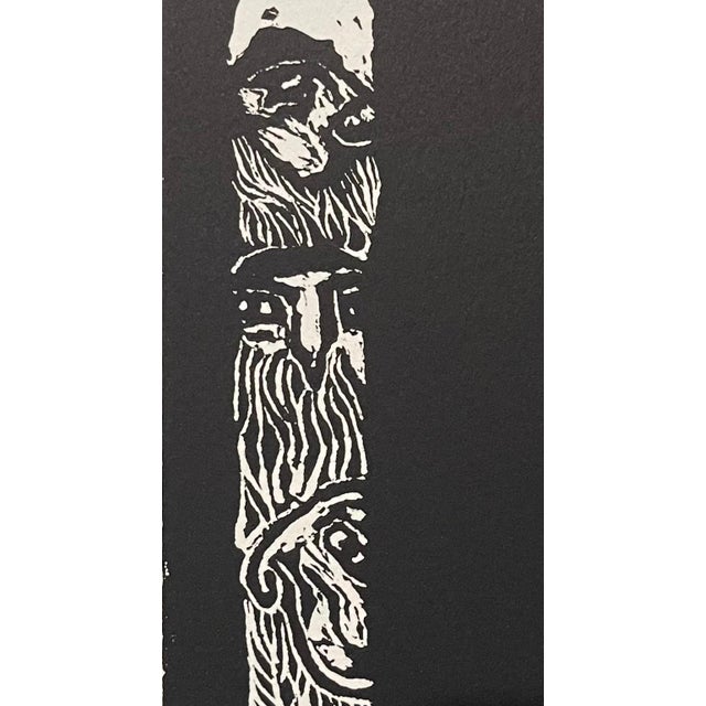 1970s Luis Camnitzer, Latin American Judaica Conceptual Chassidic Art Modern Woodcut Luis Camnitzer For Sale - Image 5 of 8