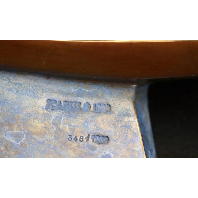 1990s Signed Bill Mack “Icarus” Limited Edition, 348/1200, Dove of Peace, Bronze Sculpture, 1993 For Sale - Image 5 of 12