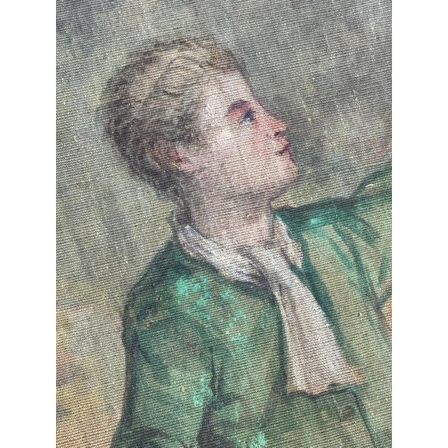 French Artist, Figurative Scene, 1890s-1910s, Painted Cardboard Panel For Sale - Image 10 of 18