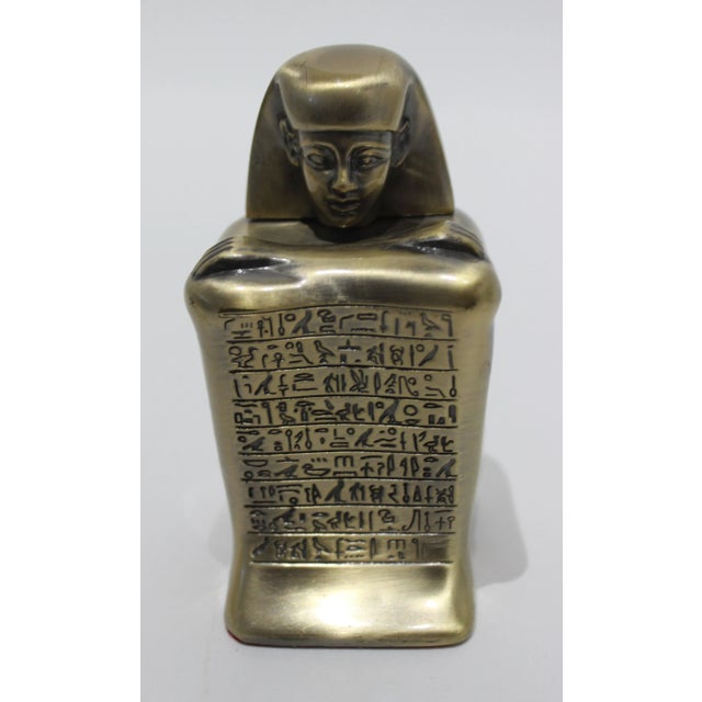 1970s Tutankhamun Egyptian Revival Paper Weight For Sale - Image 5 of 12