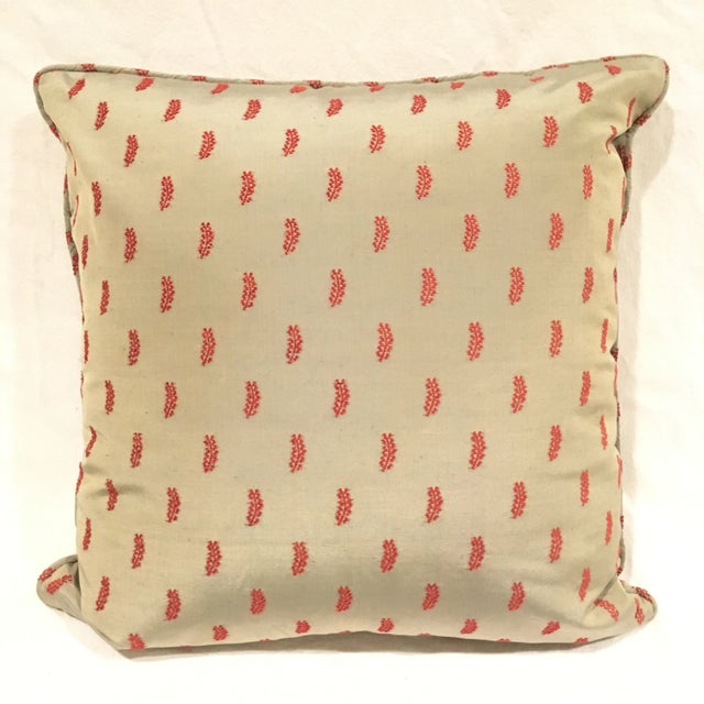 Traditional Blue Silk Toss Pillow For Sale - Image 3 of 3