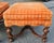 Vintage Orange Velvet Henredon Wingback Chair and Ottoman For Sale In Washington DC - Image 6 of 10