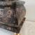 1980s Maitland Smith Ornate Hinged Mahogany Chest With Brass Ball Feet Leaf Finnial For Sale - Image 17 of 18