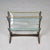 1960s Mid Century Mahogany Side Table With Magazine Rack and Brass Detail For Sale - Image 5 of 11