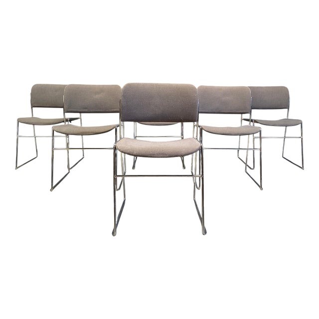 40/4 Chairs by David Rowland for Seid International, 1970s, Set of 6 For Sale