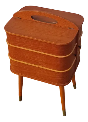 Mid-Century Danish Teak Sewing Cabinet, 1960s