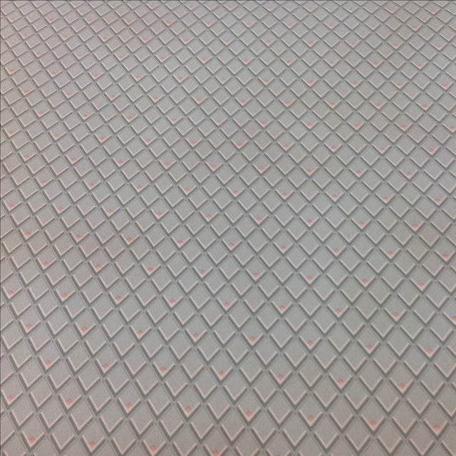 Vintage Petite Diamond Wallpaper - 2 Bolts For Sale - Image 4 of 9