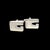 1990s Pair of Gucci Estate Mens Cufflinks Sterling Silver For Sale - Image 4 of 9