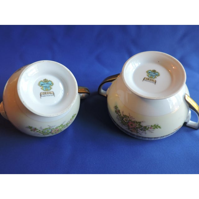 Circa 1930's Meito China Japanese Porcelain 20 Piece Tea Set Hand