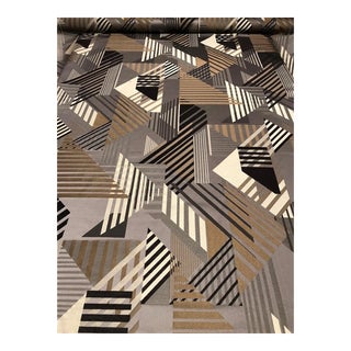 Caracole Geocloth Gunmetal Black and Silver Multipurpose Fabric - 17.5 Yards For Sale