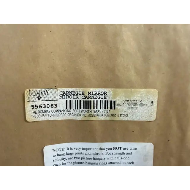 Neoclassical Revival Champagne Gold Large Mirror With Urn and Floral Pediment For Sale - Image 12 of 12