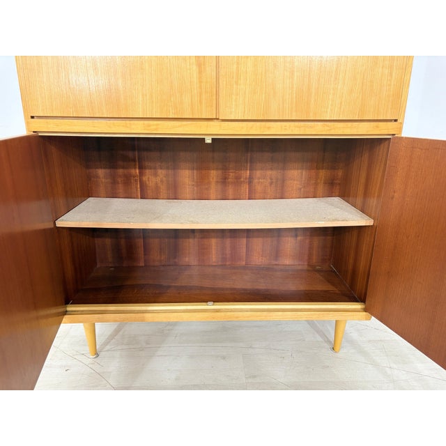 Wood Mid-Century Pine Wardrobe, 1960s For Sale - Image 7 of 15