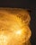 Metal Murano Ice Glass Wall Lamp with Brass Backplate, Italy, 1970s For Sale - Image 7 of 15