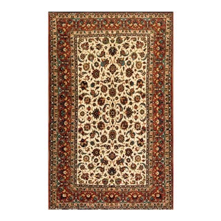 Mid 20th Century Persian Isfahan Carpet ( 5'1" X 7'11" - 155 X 240 ) For Sale