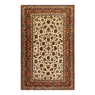 Mid 20th Century Persian Isfahan Carpet ( 5'1" X 7'11" - 155 X 240 ) For Sale