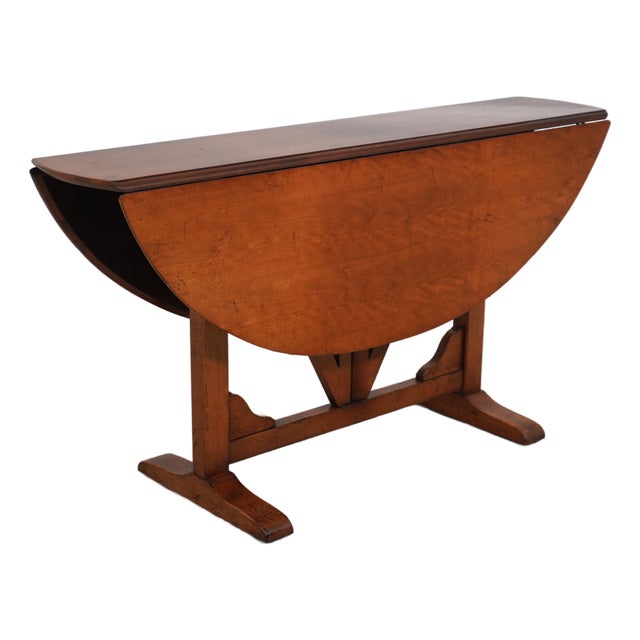 Wright Table Co Walnut Drop Leaf Table For Sale