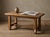 Vintage French Handcrafted Wabi-Sabi Oak Coffee Table, 1975 For Sale - Image 3 of 4