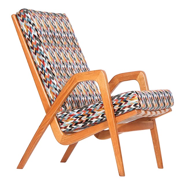 Mid-Century Armchair by Jan Vanek for Uluv, 1960s For Sale