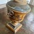 Antique Early 19the Century Dutch Tole Covered Urn With Ochre in Painted Design For Sale - Image 4 of 9