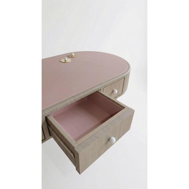 Poetry Dressing Table in European Oak and Italian Leather by Auste Ost For Sale - Image 11 of 15