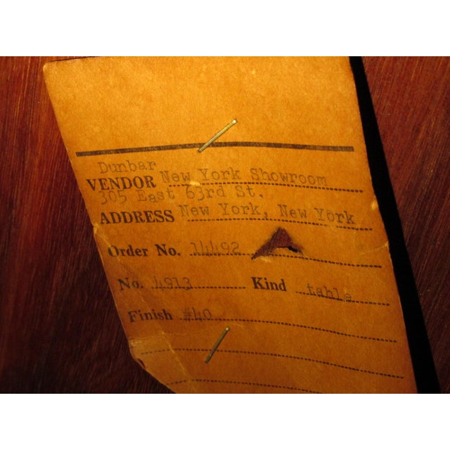 1960s Mid-Century Dining Table by Dunbar For Sale - Image 12 of 13