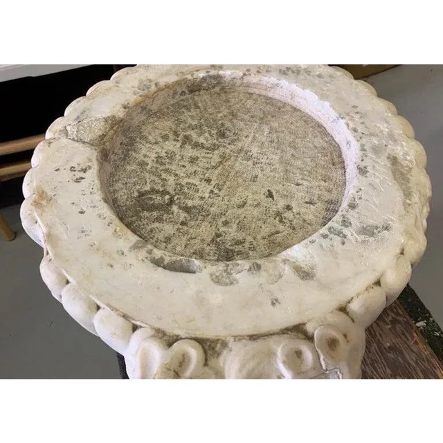 19th C or Older Antique Italian Carved Marble Bacchanalian Garden Urns - a Pair For Sale - Image 9 of 12