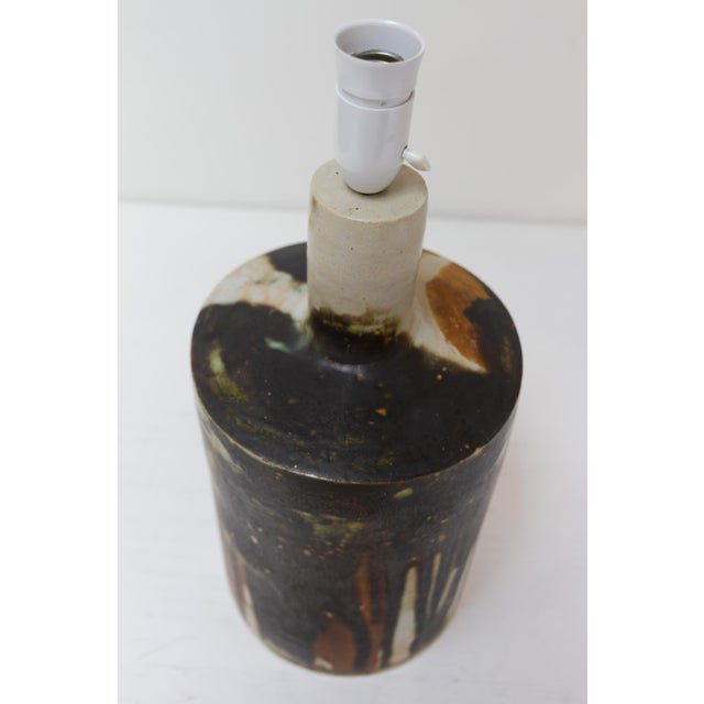 Ceramic Mid-Century Modern Danish Stoneware Table Lamp, 1960s For Sale - Image 7 of 18