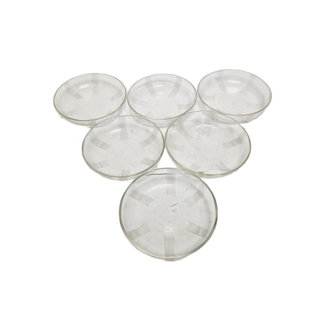 Vintage Art Deco Teller Pads for Desserts, 1930s, Set of 6 For Sale - Image 11 of 11