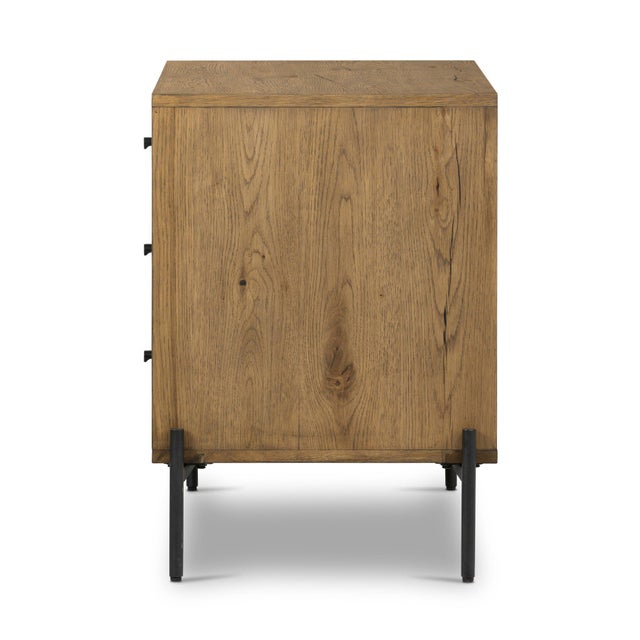 Four Hands Eaton Large Nightstand - Amber Oak Resin For Sale In Austin - Image 6 of 12