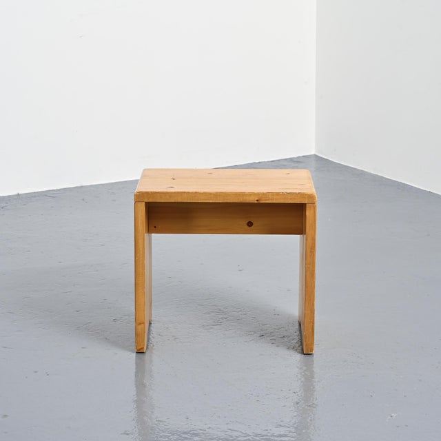Pine Stool from Les Arcs, France, 1975 For Sale - Image 8 of 14