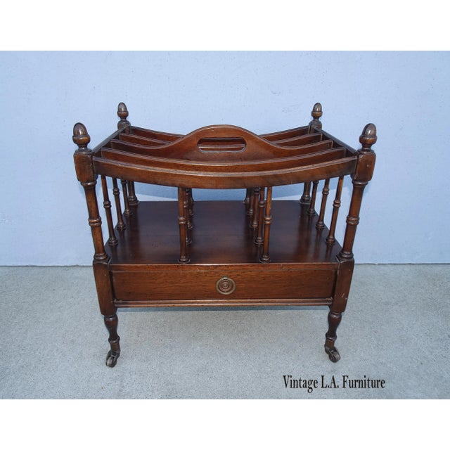 2000 - 2009 Vintage Mill Valley Canturbury Magazine Rack For Sale - Image 5 of 12