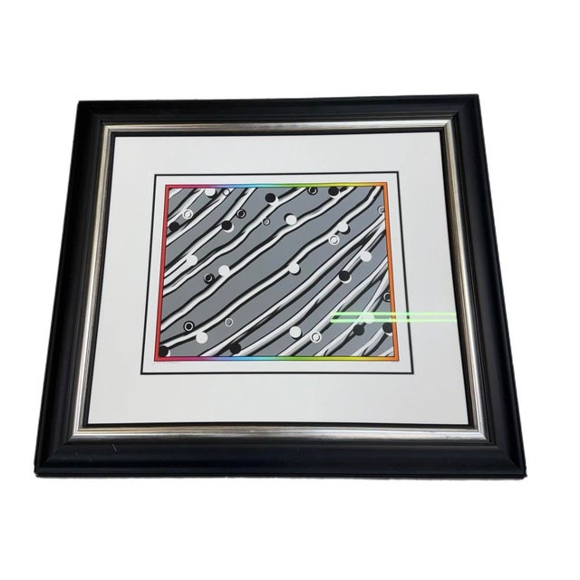 Black 1990s Jacques Lieberman,'ny Abstract I' Rare ,Authentic 2004 Art Print For Sale - Image 8 of 8