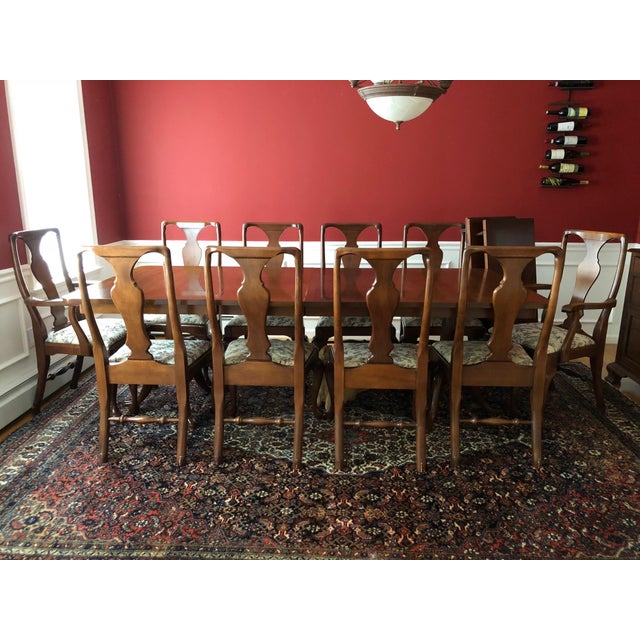 Craftique Solid Mahogany Dining Set Chairish