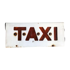 Vintage Taxi Sign, 1970s