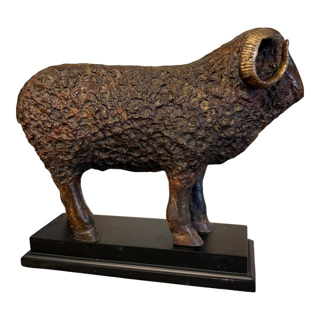 Bronze Ram Sheep Sculpture For Sale