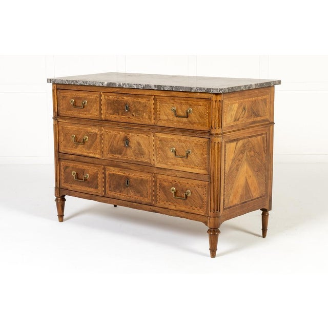 18th Century French Walnut Commode For Sale - Image 9 of 9