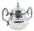 Silver Sugar Bowl with Grooved Handles and Knob Lid For Sale