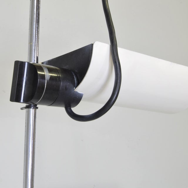 Adam Wall Lamps in Chrome Steel and Lacquered Metal by Vico Magistretti for O-Luce, 1975, Set of 2 For Sale - Image 6 of 13