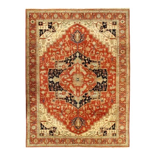 Pasargad DC Fine Hand Knotted Persian Serapi Design Rug For Sale
