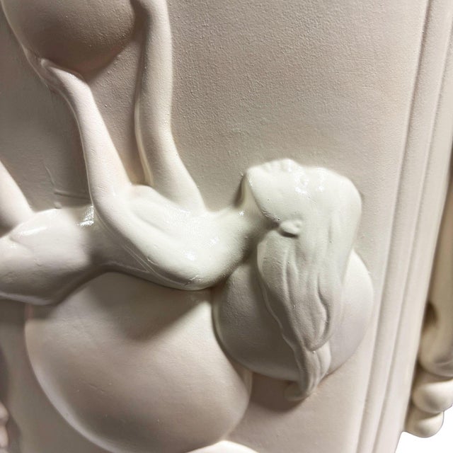 Art Deco Nude Bubble Girl #4600 White Vase by Pacific Pottery For Sale In Los Angeles - Image 6 of 9